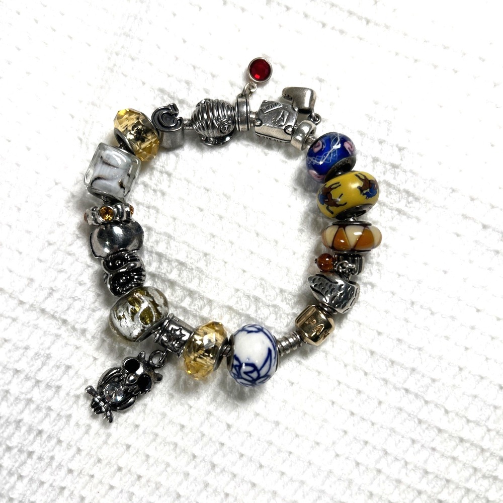 Authentic Pandora Bracelet Add-on Charms Owls Equestrian Paris Art Glass